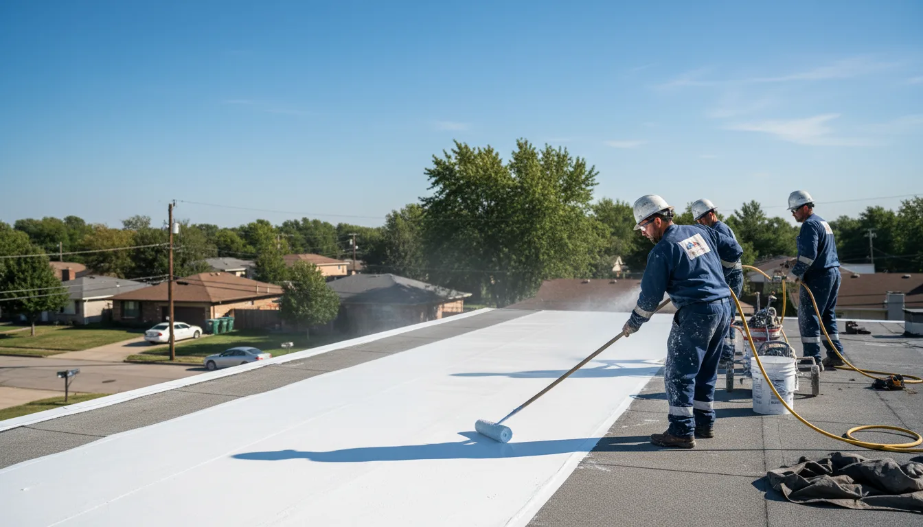 Commercial roof coating in Milltown, WI near me